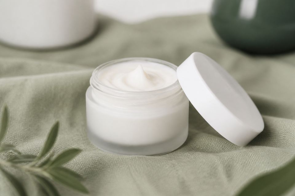 Envase de crema tópica terapéutica